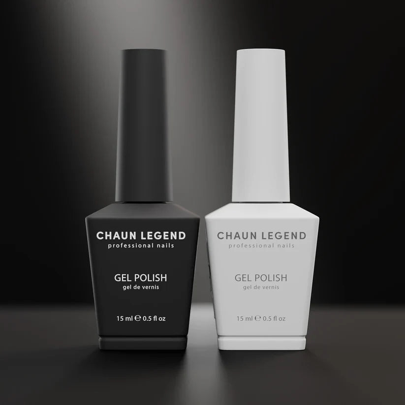 CHAUN LEGEND Gel Polish Black + White Gel Color Duo