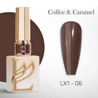 LAVIS LX1 - 06 - Gel Polish 0.5 oz - Coffee & Caramel Collection