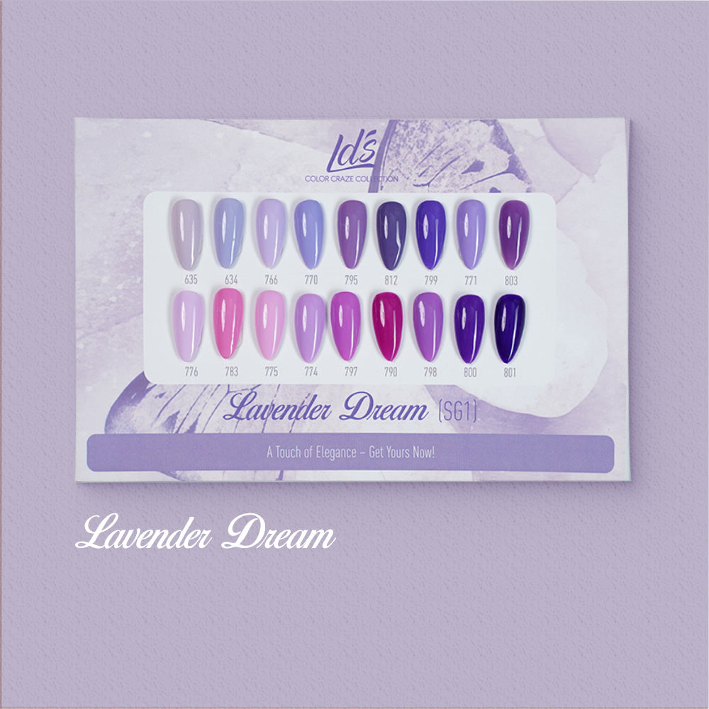 LDS Set 18 Colors - SG1 Lavender Dream Collection - 0.5oz