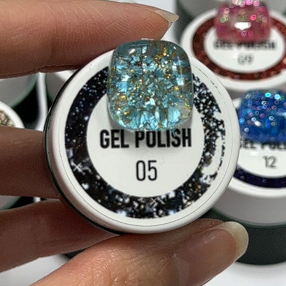 LAVIS Nail Art Glitter - Gel Polish 05