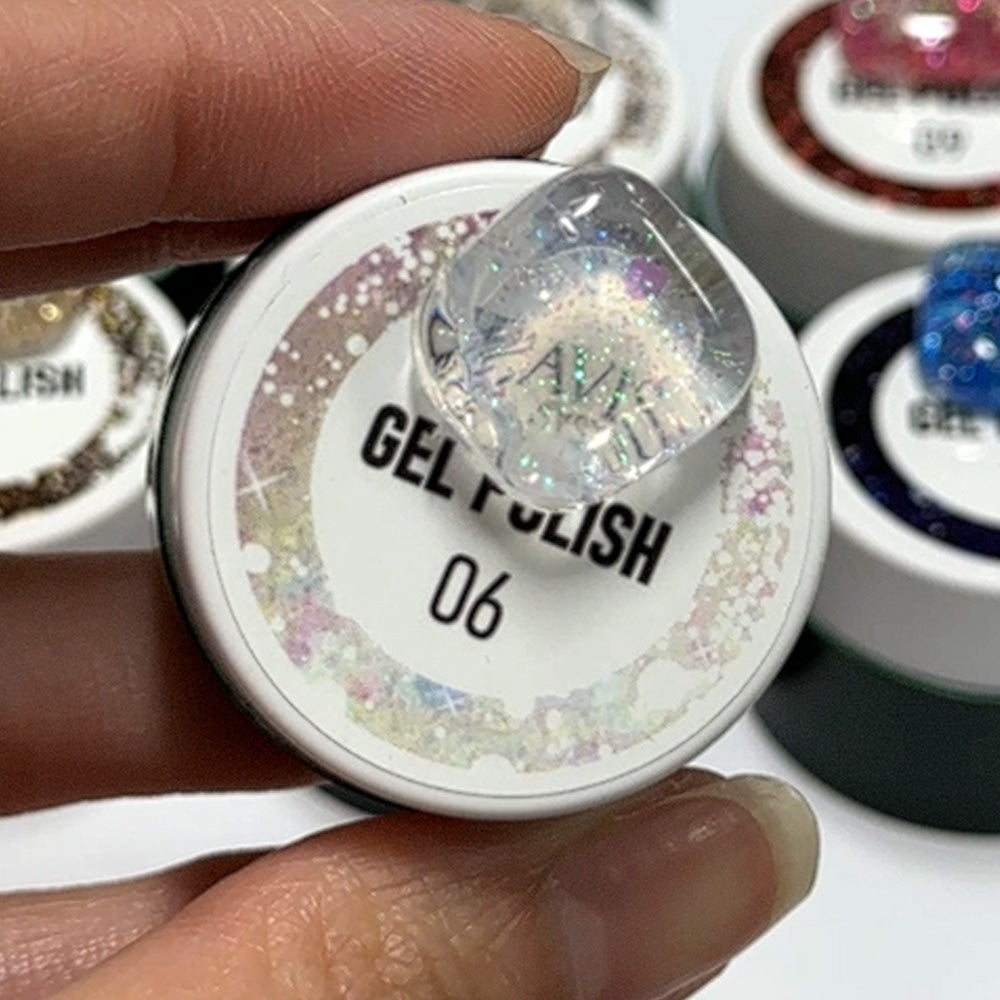 LAVIS Nail Art Glitter - Gel Polish 06