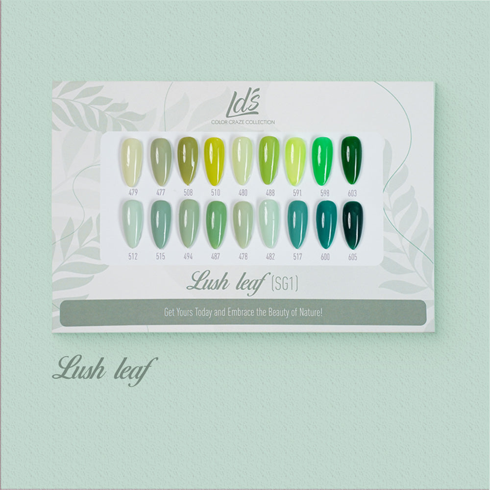 LDS Set 18 Colors - SG1 Lush leaf Collection - 0.5oz