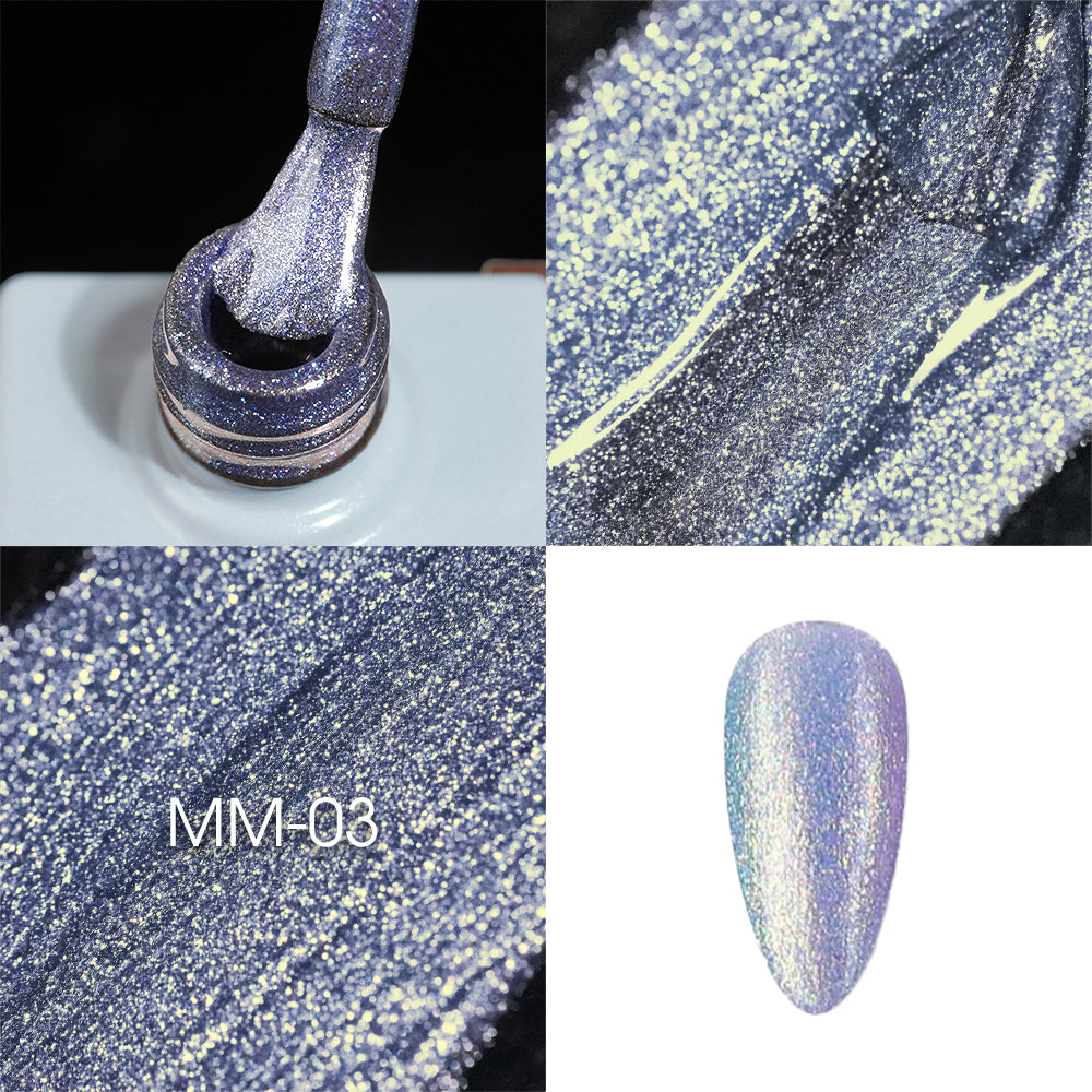 LAVIS MM03 - Gel Polish 0.5oz - Mermaid Lagoon Glitter Collection