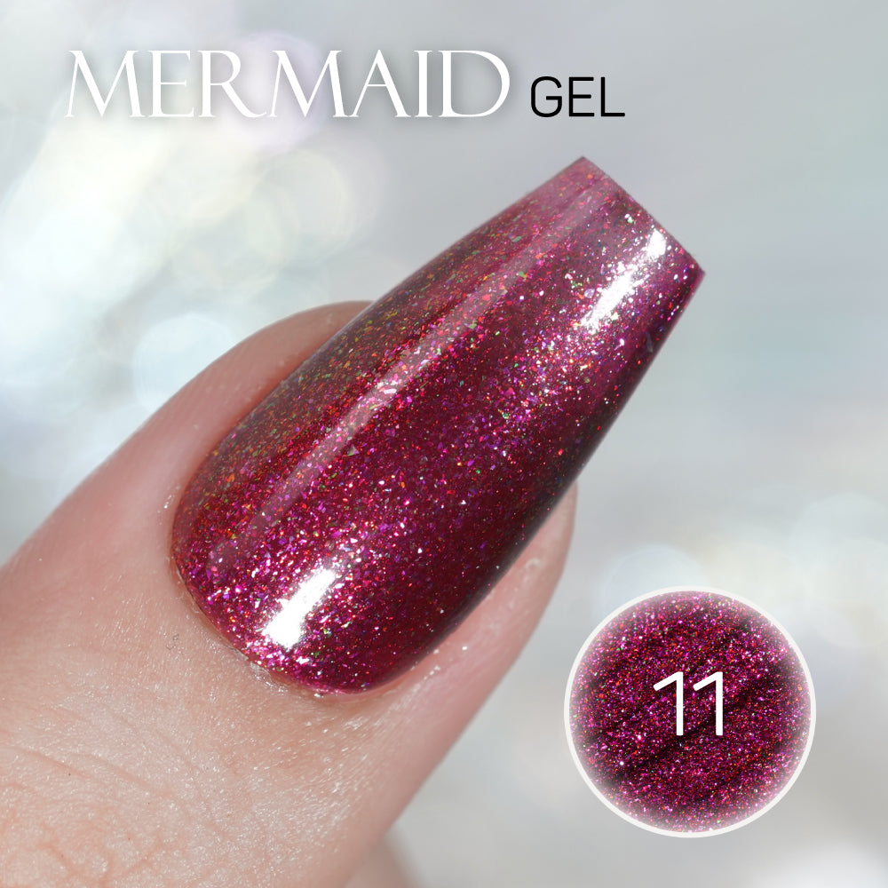 LAVIS MM11 - Gel Polish 0.5oz - Mermaid Lagoon Glitter Collection