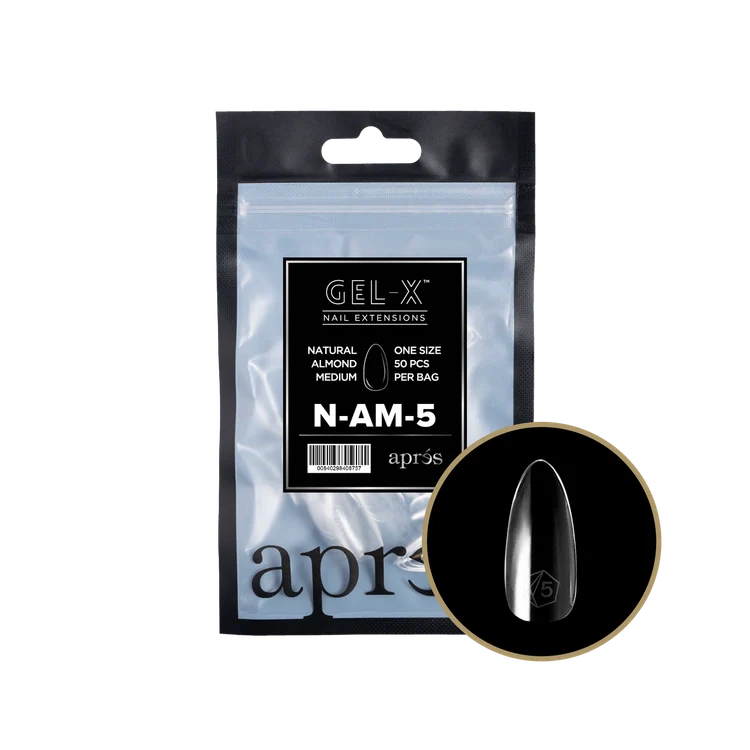 APRES - Gel-X Natural Almond Medium #5 Refill Bag
