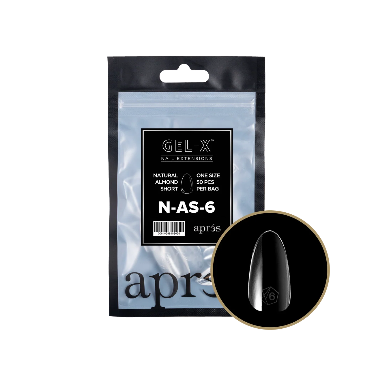 APRES - Gel-X Natural Almond Short 6