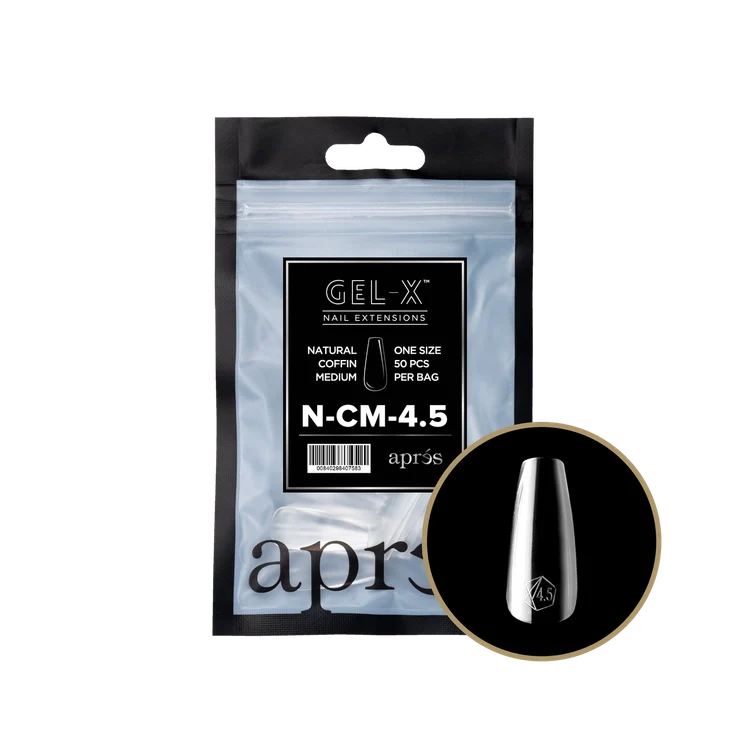 APRES - Gel-X Natural Coffin Medium #4.5
