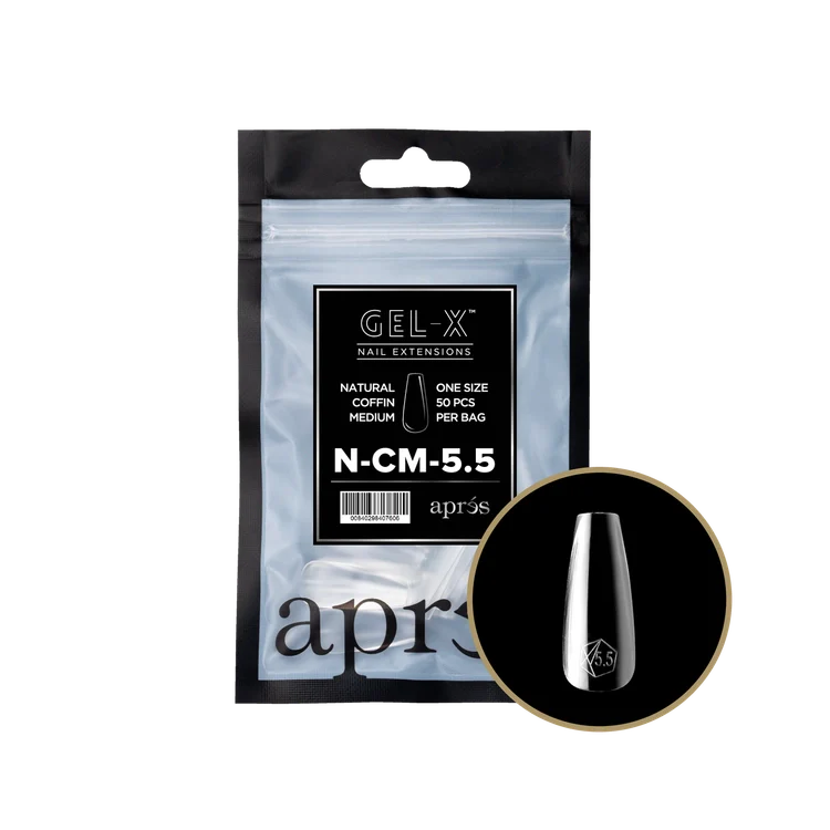 APRES - Gel-X Natural Coffin Medium #5.5