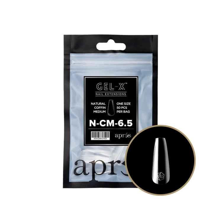 APRES - Gel-X Natural Coffin Medium #6.5