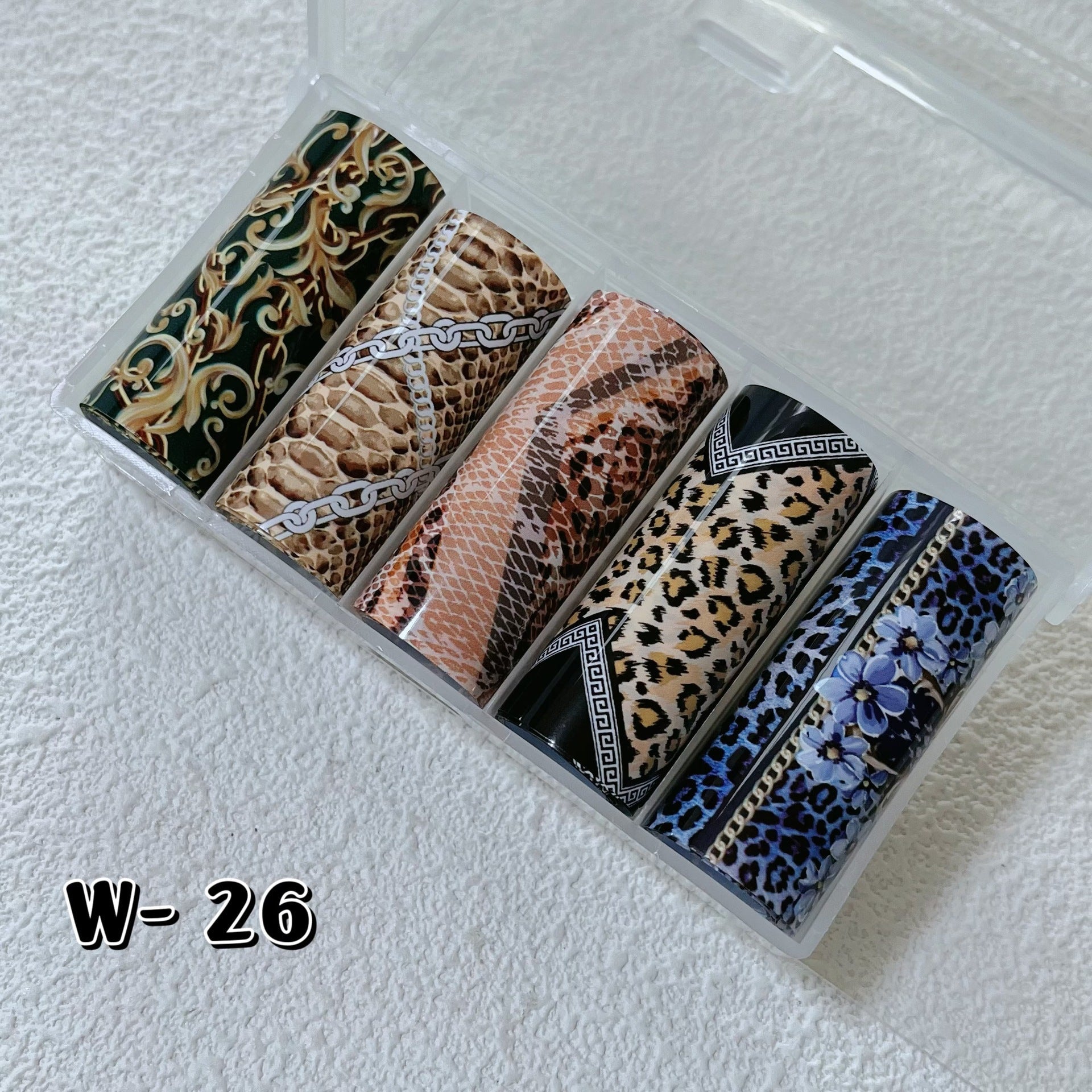 Nail Transfer Foil - Cheetah & Snake Print - W26
