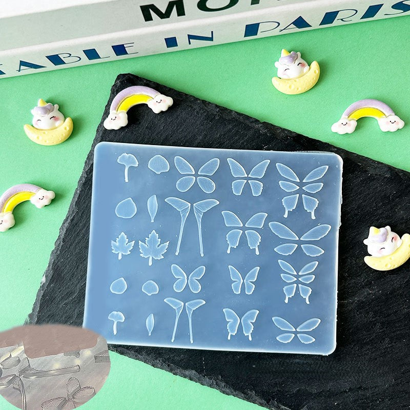 3D Nail Charm Mold - Butterfly & Maples