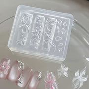 3D Nail Charm Mold 16 - Leaves & Flowers