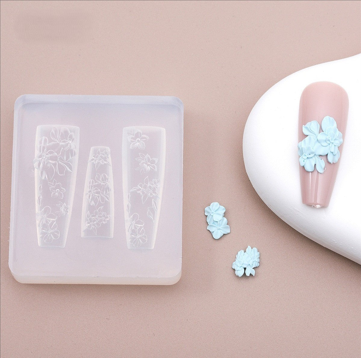 3D Nail Charm Mold 19 - 7 Six Petals Flower