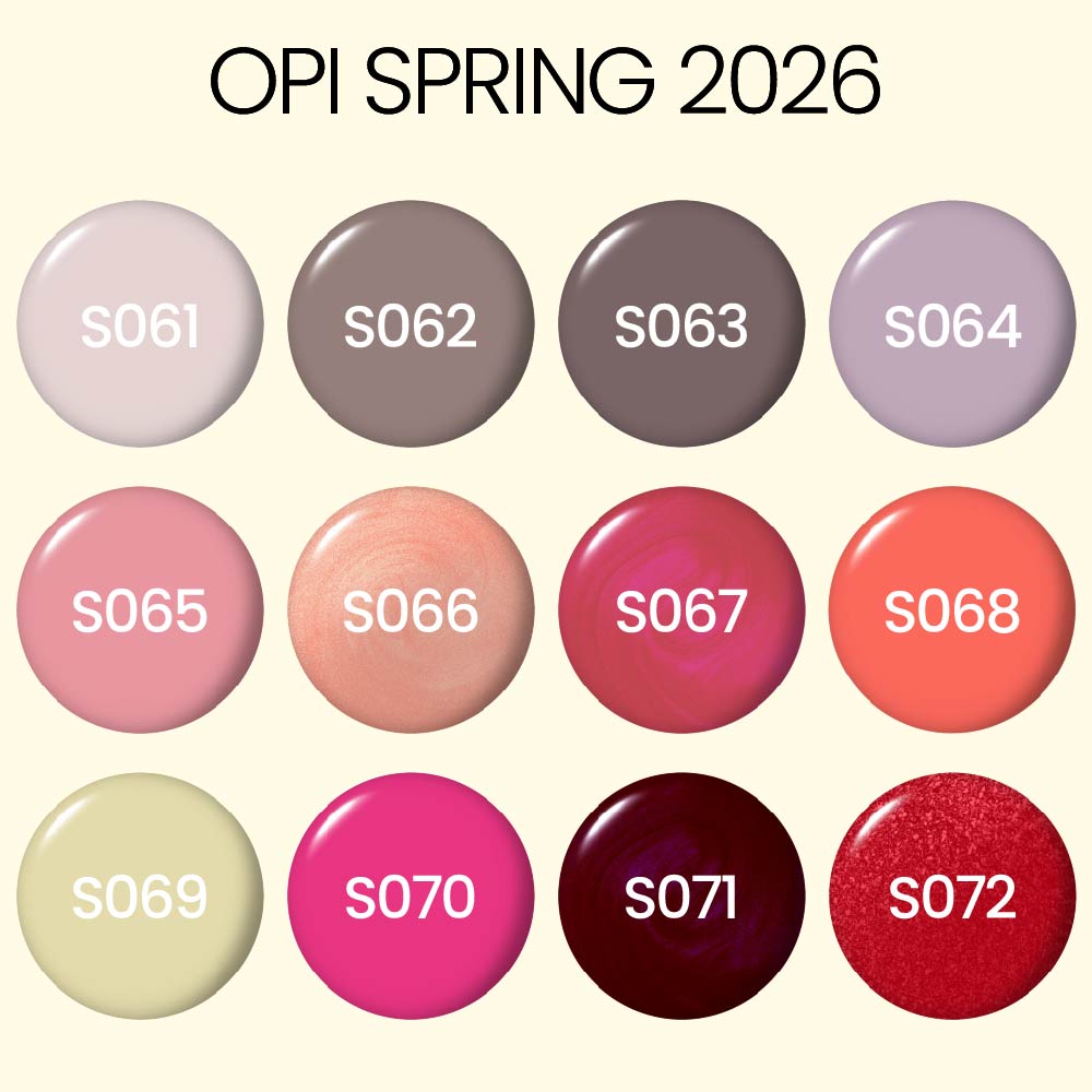 OPI Gel Nail Polish Duo - Set 12 Gel Colors - Opi Spring 2026 Collection