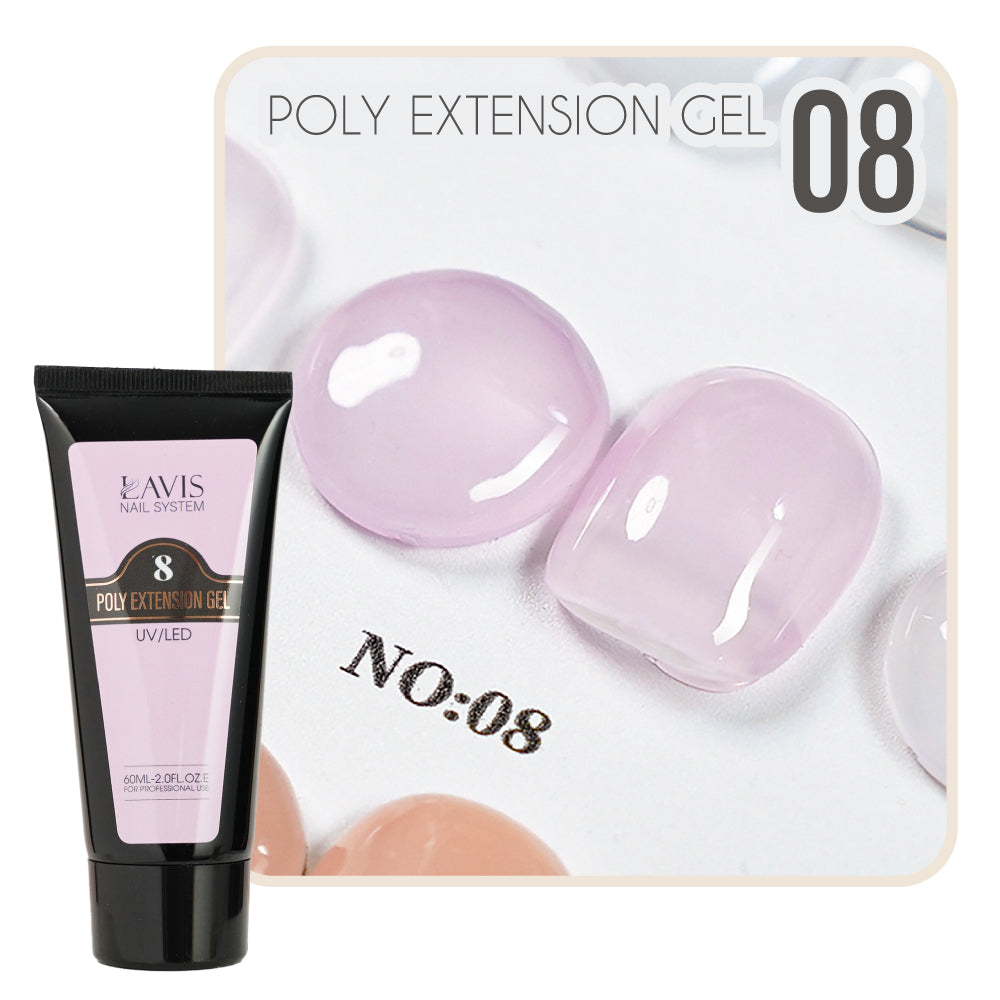 LAVIS Poly Extension Gel 8 UV/LED 60ml