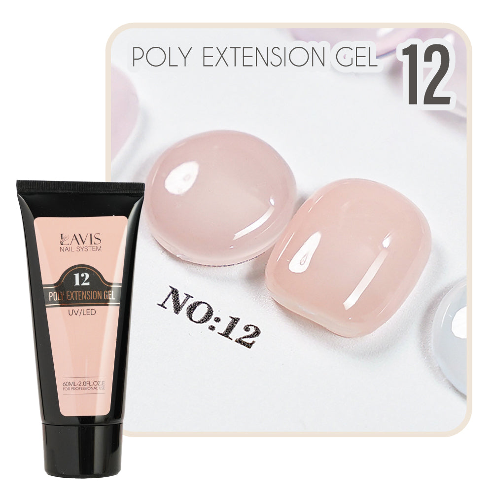 LAVIS Poly Extension Gel 12 UV/LED 60ml