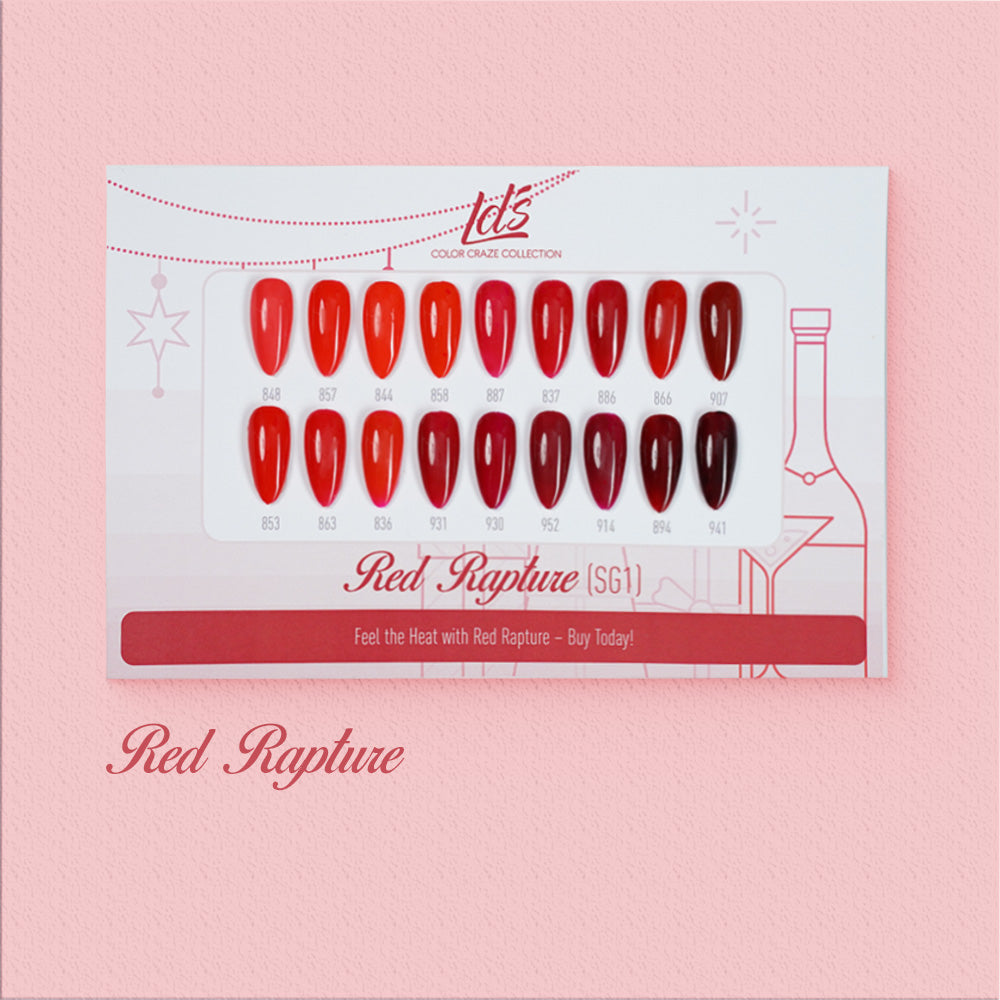 LDS Set 18 Colors - SG1 Red Rapture Collection - 0.5oz