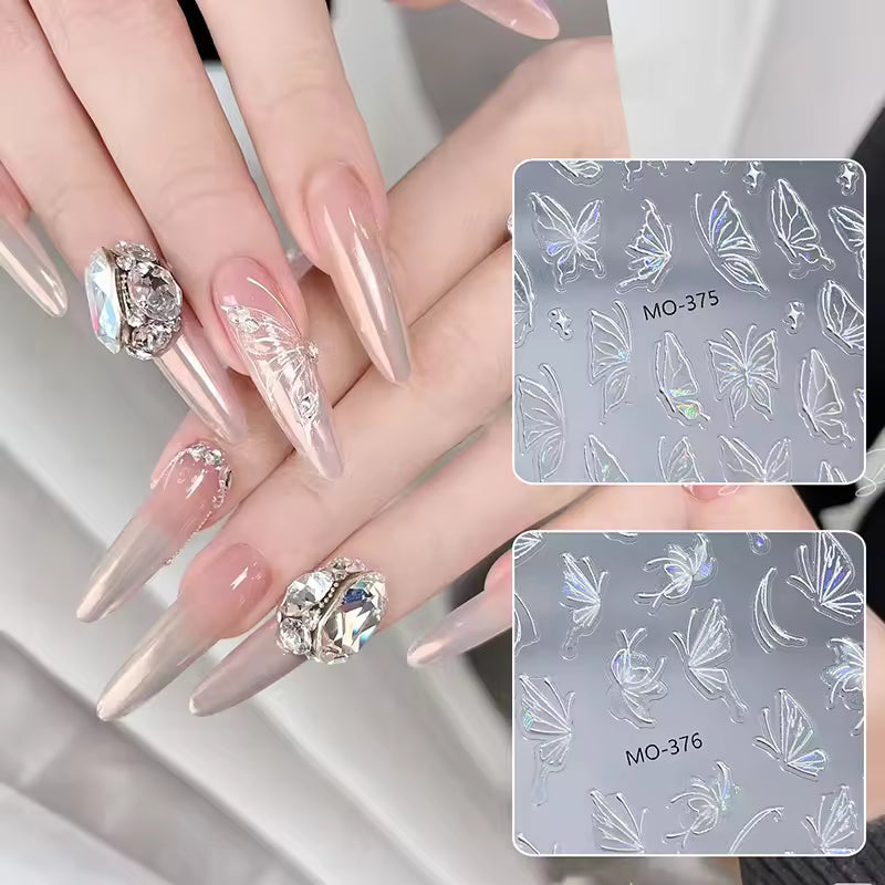 3D Nail Art Stickers MO375 - MO378
