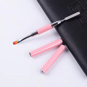 Dual-Ended Nail Brush Gel Nail Pen - Pink Nail Art Brush