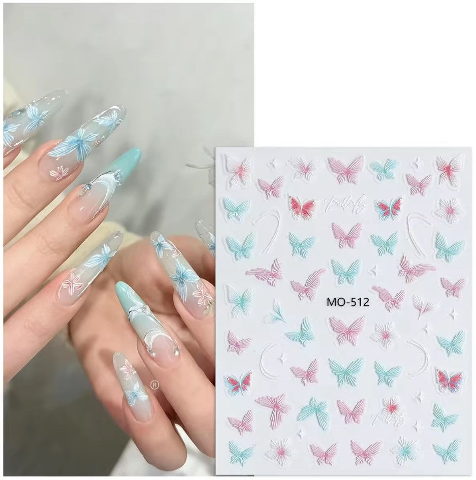 3D Nail Art Stickers MO-512