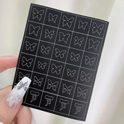 Spray Painted Nail Art Stickers H347