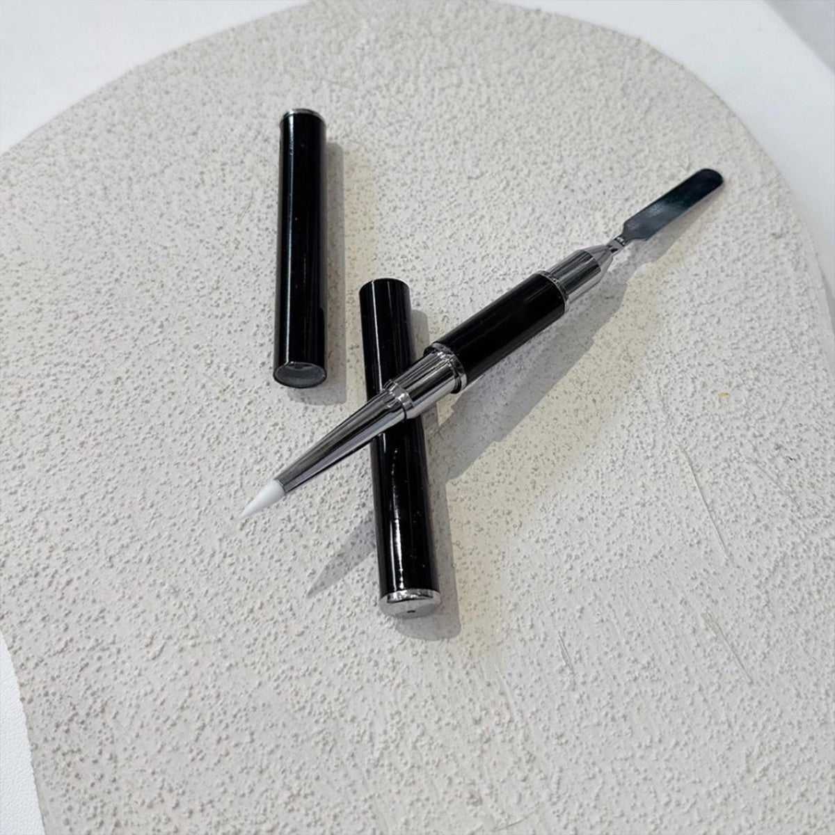 Dual-Ended Nail Brush Gel Nail Pen Silicon