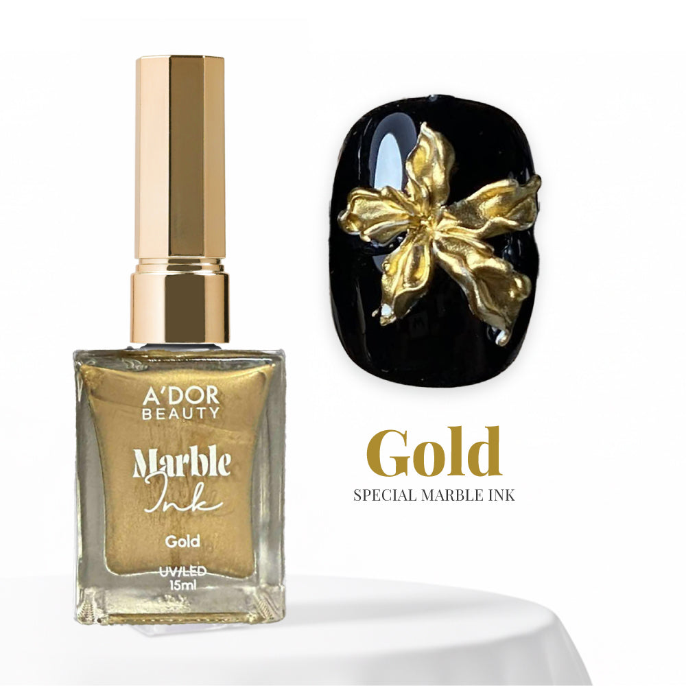 A'DOR Metallic Marble Ink 15ml - Gold