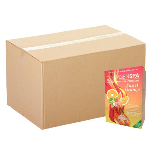 La Palm Collagen Spa - Case of 60 Pedi a Box (6 step) - Sweet Orange