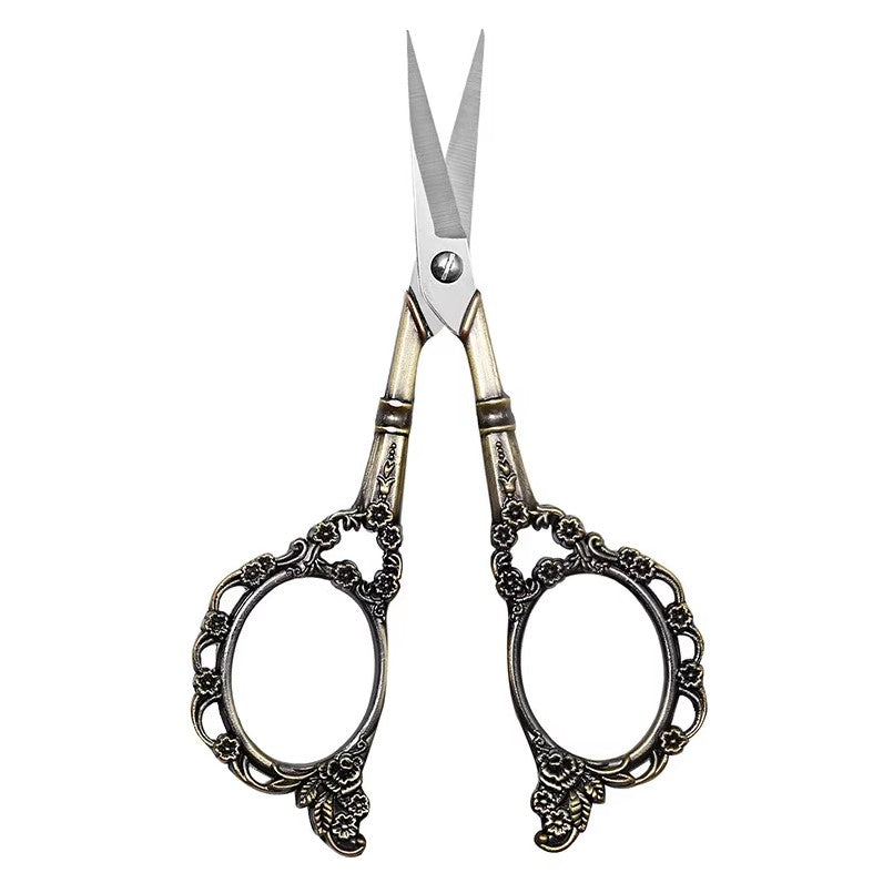 Vintage plum blossom scissors classic design sewing scissors - Aeneous