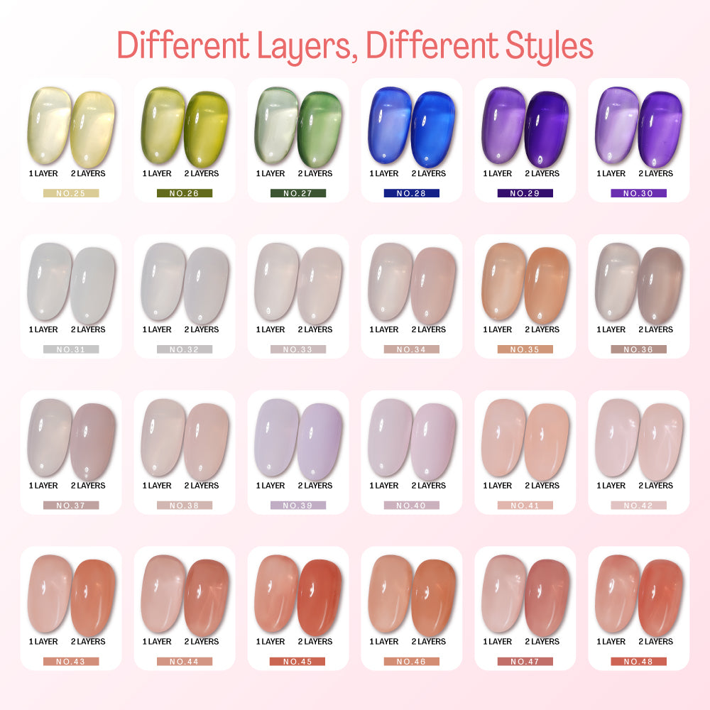 LDS Color Craze Gel Nail Polish - Set J04 - 0.5oz