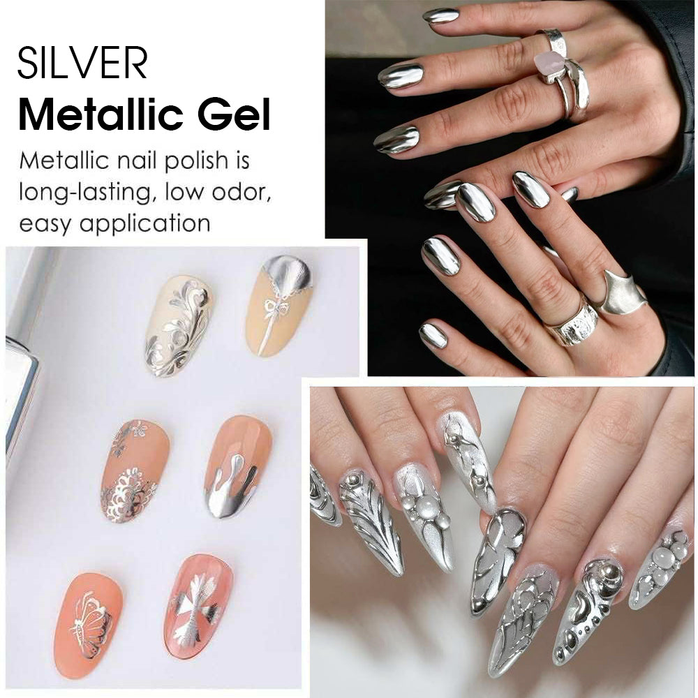 LDS Silver Metallic Gel