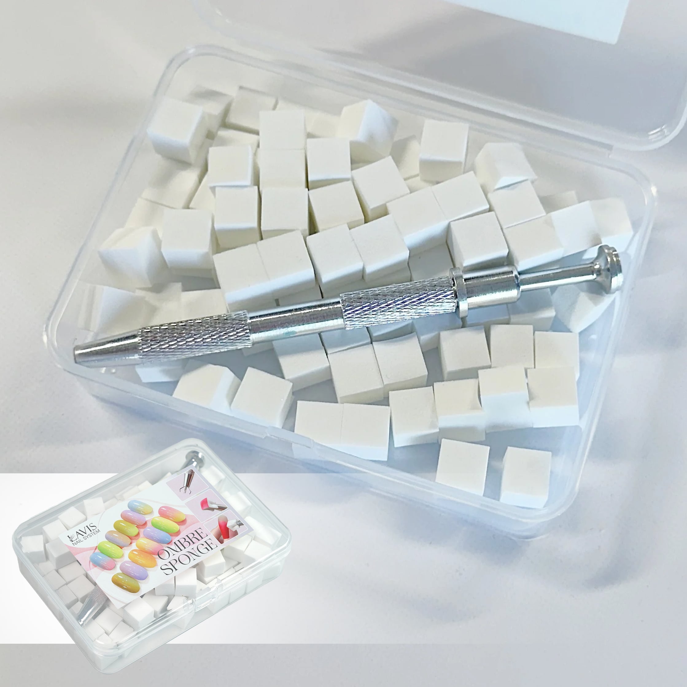 Lavis Set of Sponges & Grabber for Ombre Effect