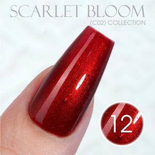 LAVIS C02 - 12 - Gel Polish 0.5 oz - Scarlet Bloom Collection