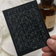 Spray Painted Nail Art Stickers YT 39