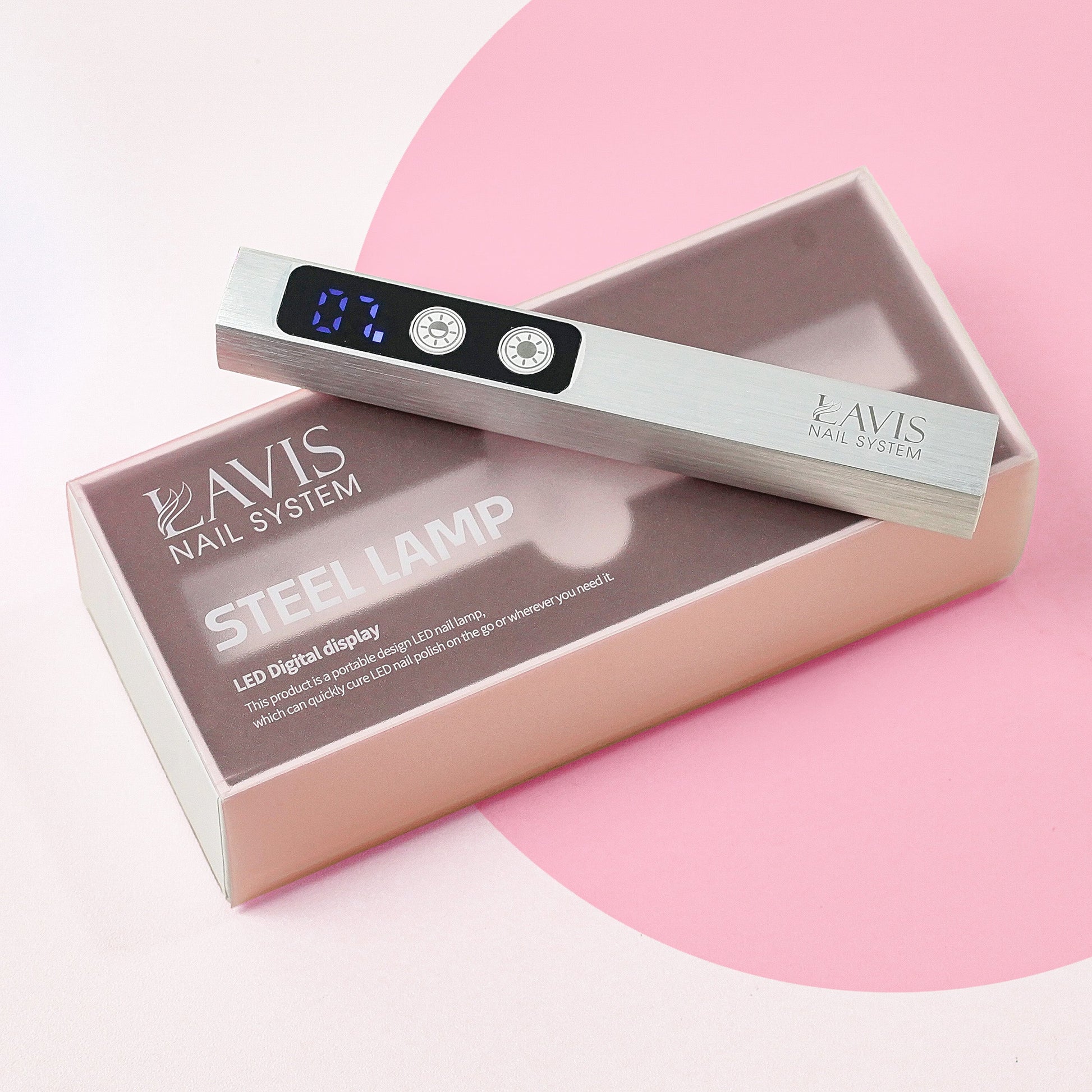 LAVIS Steel Lamp LED Digital Display