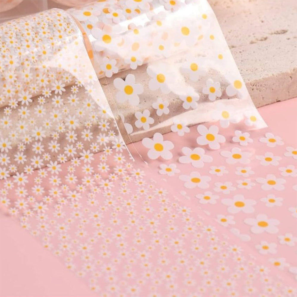 Nail Transfer Foil -Daisy Flowers - W9