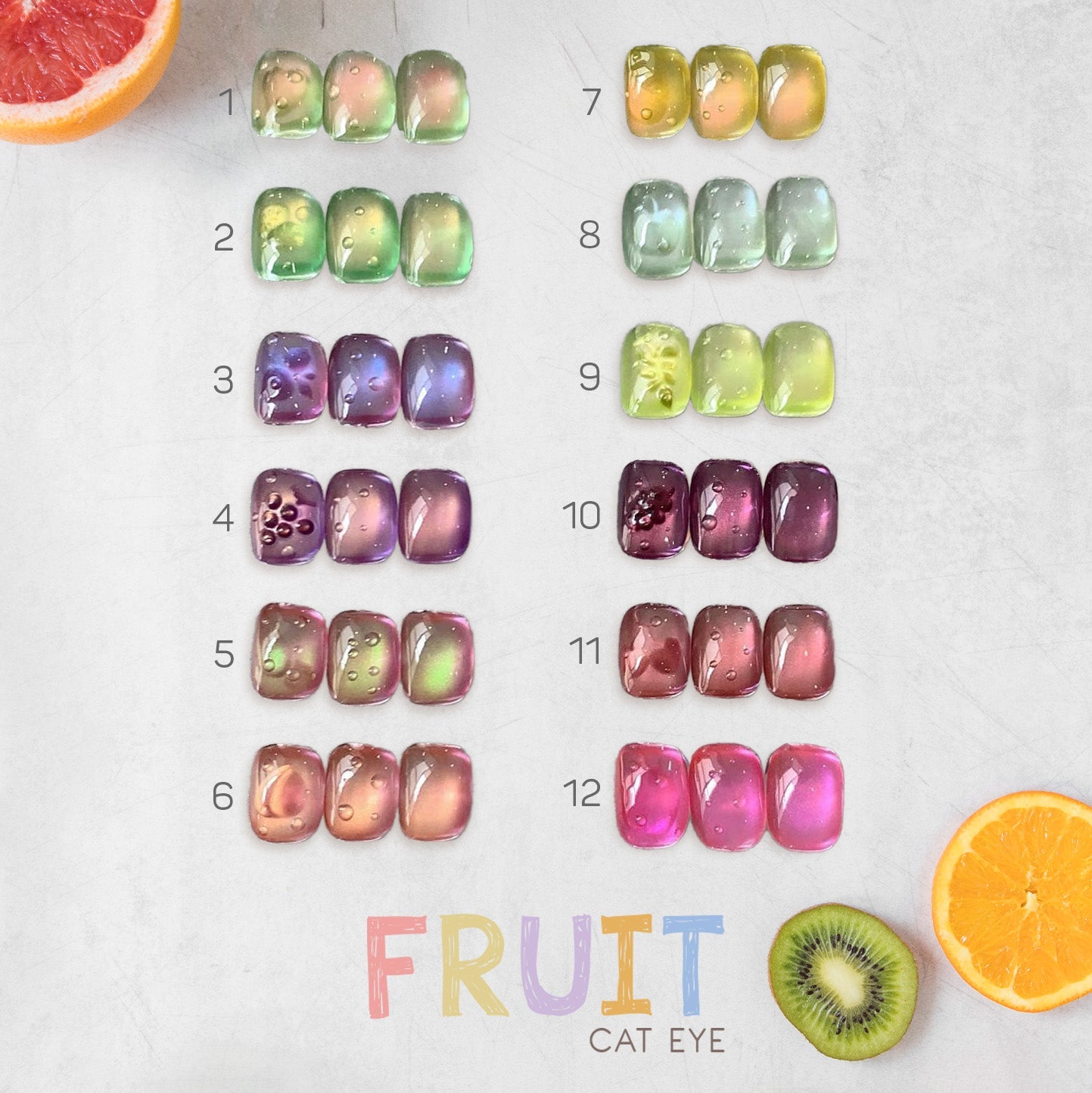 LDS CE Set 12 - LDS Fruit Cat Eye Collection