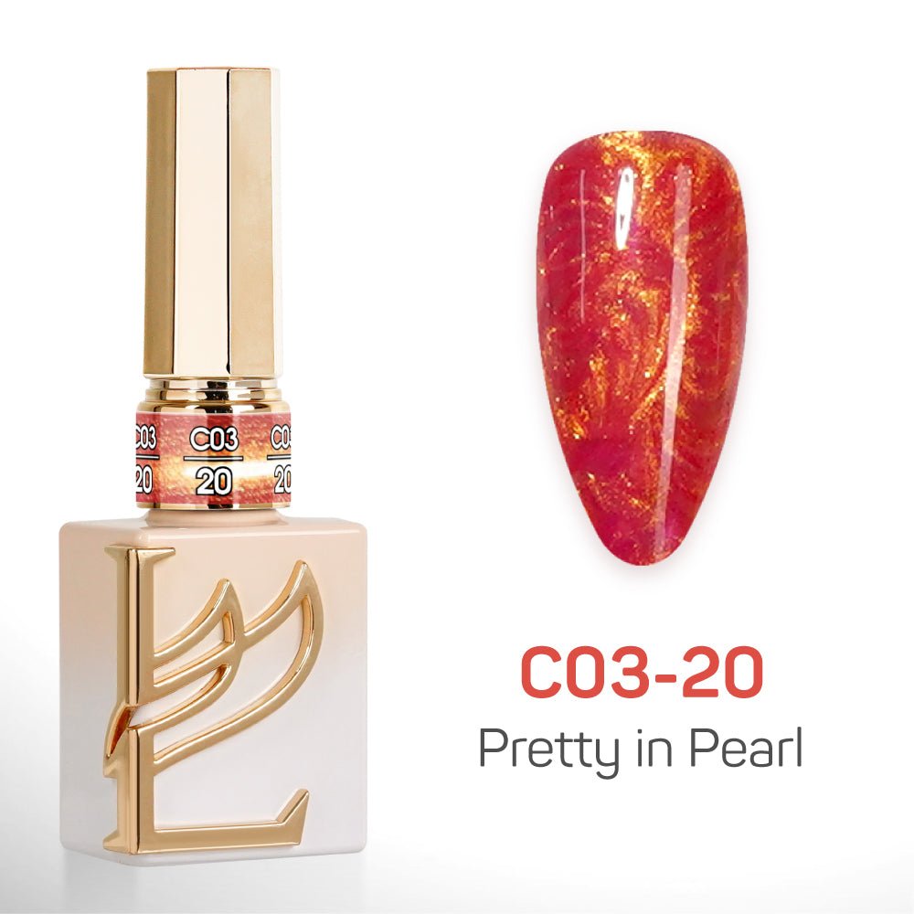 LAVIS C03 - 20 - Gel Polish 0.5 oz - Pretty in Pearl Collection - DTK Nail Supply