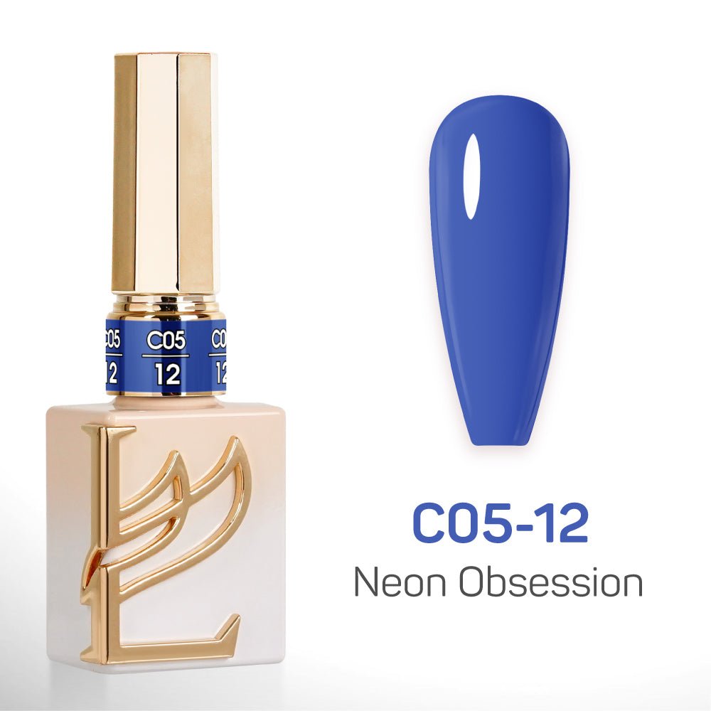LAVIS C05 - 12 - Gel Polish 0.5 oz - Neon Obsession Collection - DTK Nail Supply