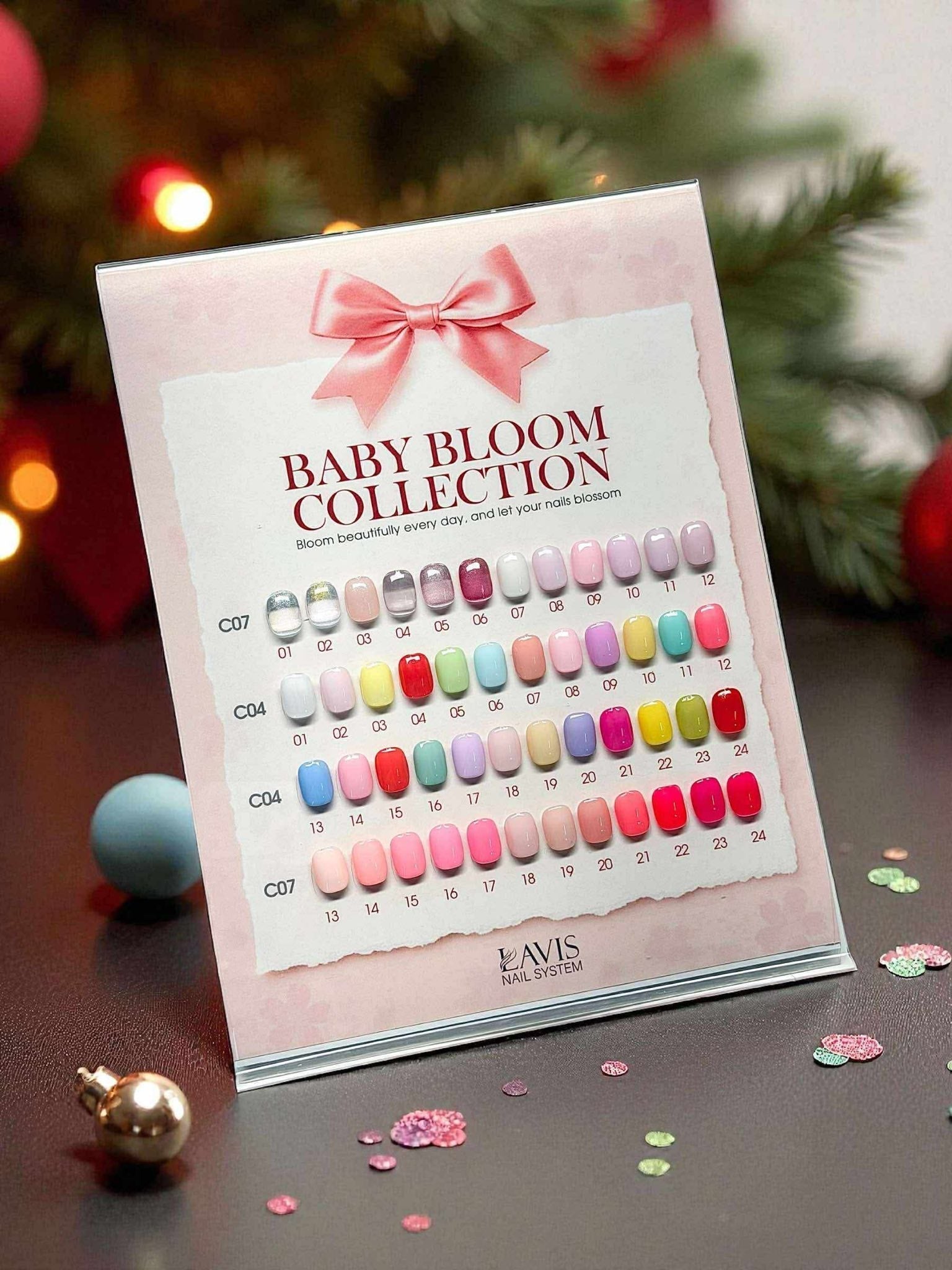 LAVIS Set 48 Colors - Gel Polish 0.5 oz - Baby Bloom Collection - DTK Nail Supply