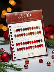 LAVIS Set 48 Colors - Gel Polish 0.5 oz - Scarlet & Mocha Elegance Collection - DTK Nail Supply
