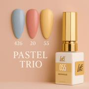 LDS Color Craze Gel Nail Polish - Set 3 Colors - Baby Shower Set - DTK Nail Supply