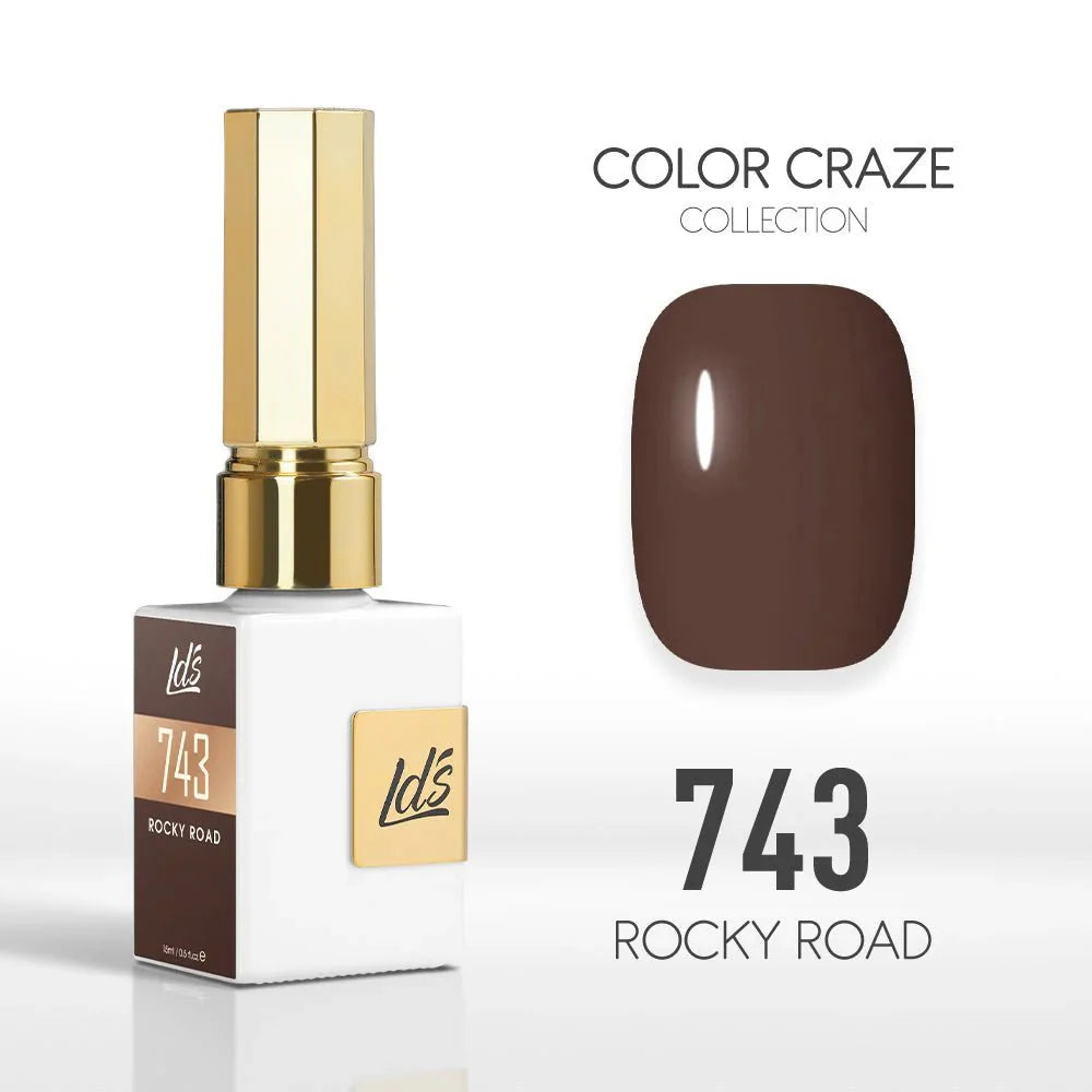 LDS Color Craze Gel Set - Mocha Trio - 743, 747, 080 - DTK Nail Supply