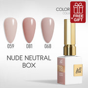 LDS Gel Set 3 - 10 - Nude Neutral Box - 059, 081, 068 - DTK Nail Supply