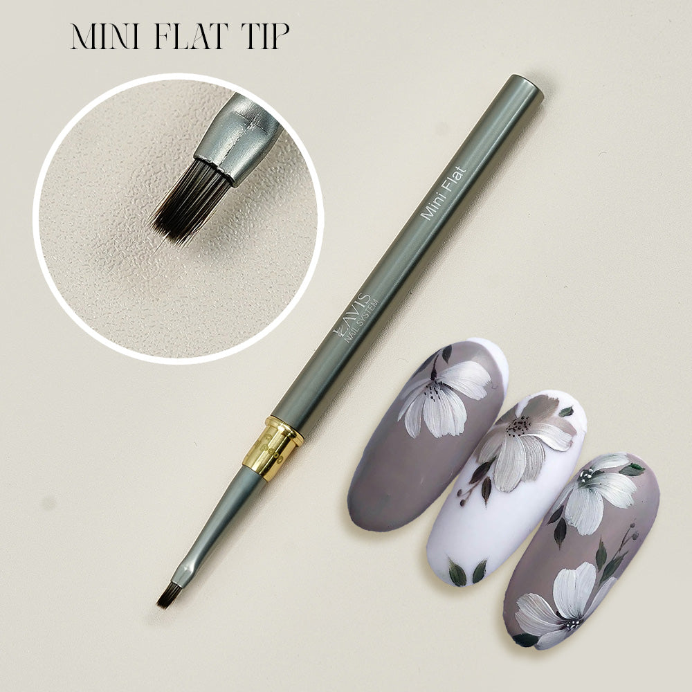 LAVIS Nail Art Brush Mini Flat Tip