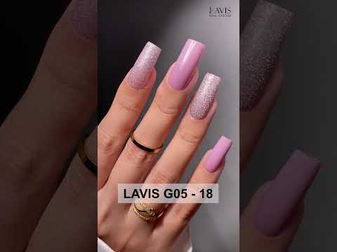 LAVIS Glitter G05 - 20 - Gel Polish 0.5oz - Champagne Toast Glitter Collection