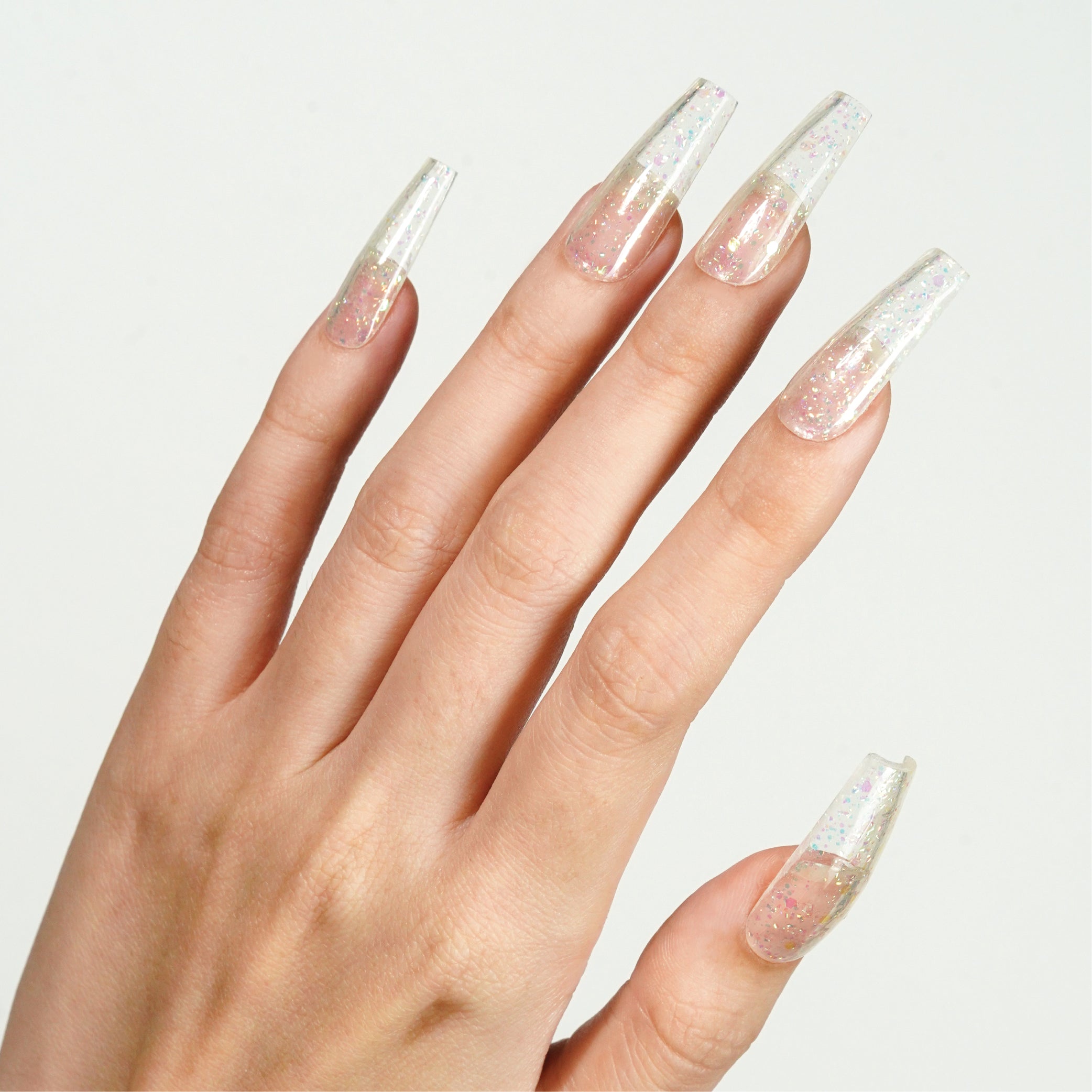 LDS Dipping Powder Nail - 151 White ice - Glitter Colors - 1.5oz