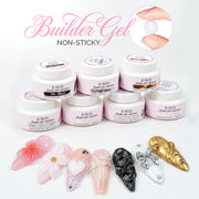 LAVIS Builder Gel Jar Non Sticky - Set 6 Colors - 30g