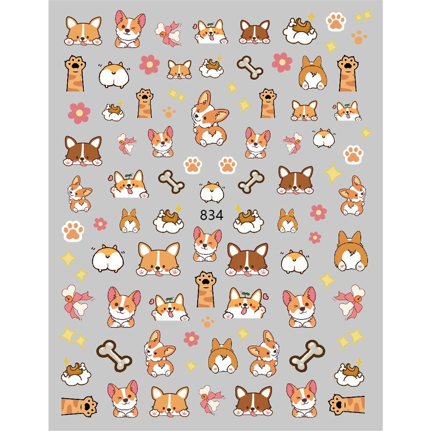 3D Nail Art Stickers JO-834