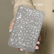 Nail Printing Steel Plate W1006 - Butterfly pattern